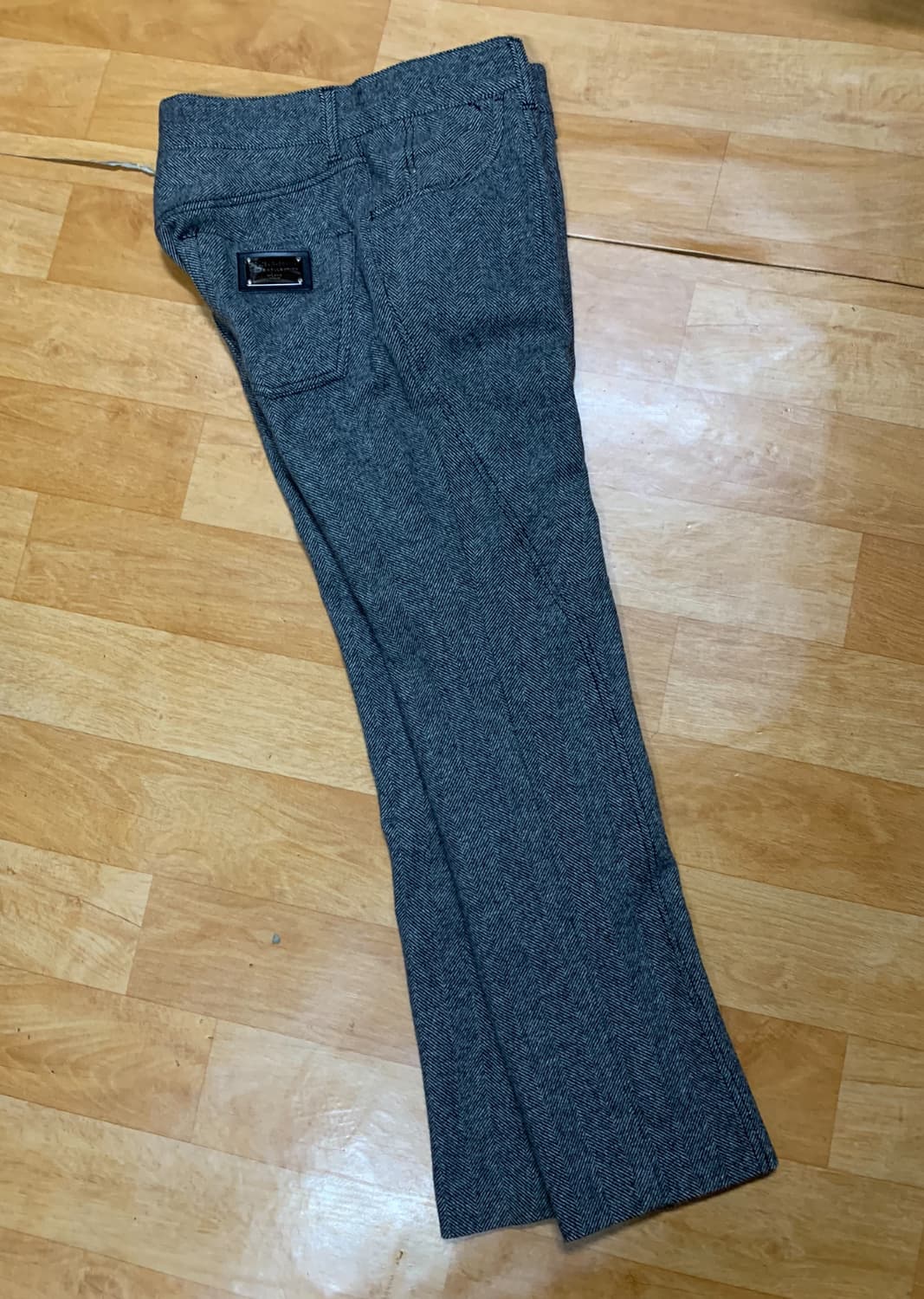 돌체앤가바나 12 골드라인 트라우저(버진 울/레더-디테일)48 사이즈 상품이미지1