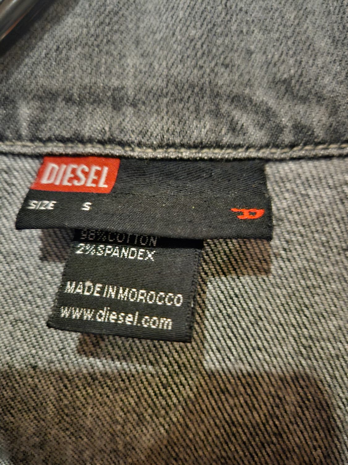 디젤 빈티지 흑청 데님자켓 여성 44 상품이미지3