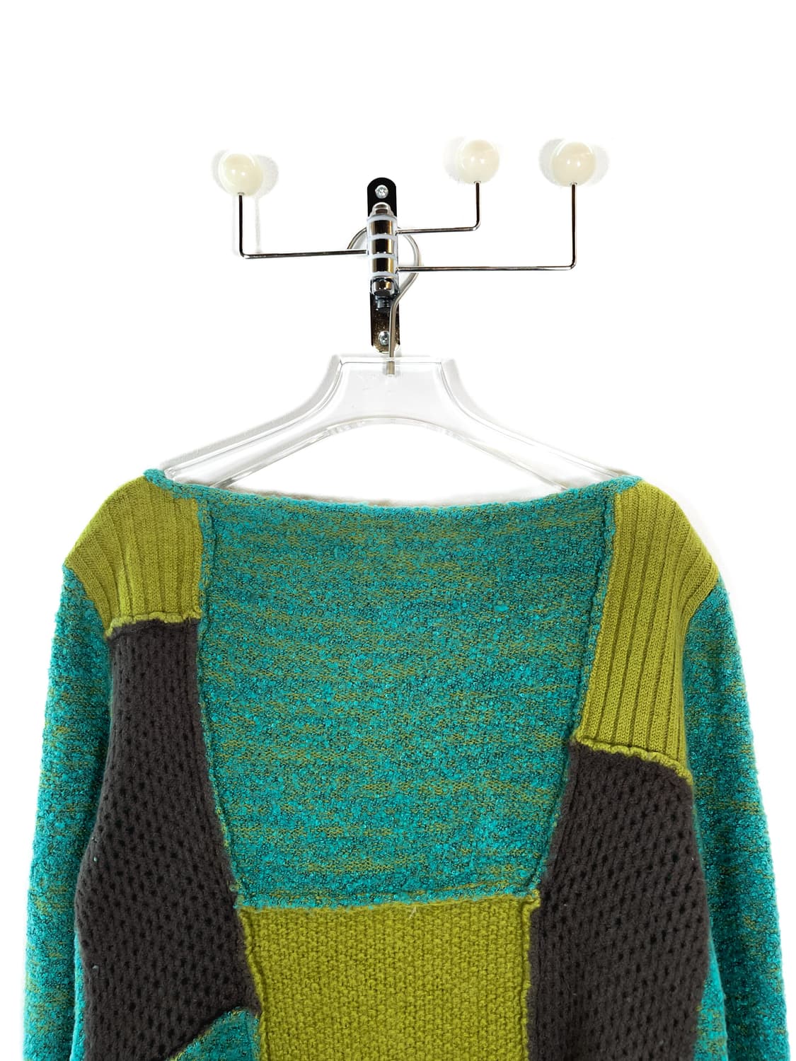 빈티지 패치워크 울 블렌드 니트 가디건 상품이미지4