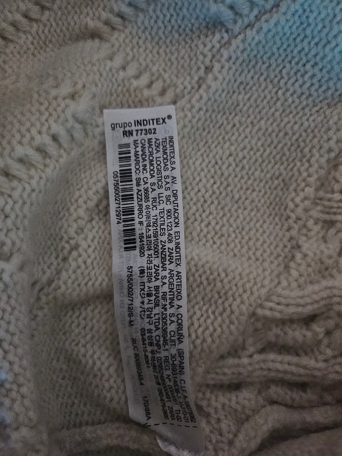 [거의 새것] 자라 아더에러 패치워크 니트 스웨터 크림 S-M 상품이미지3