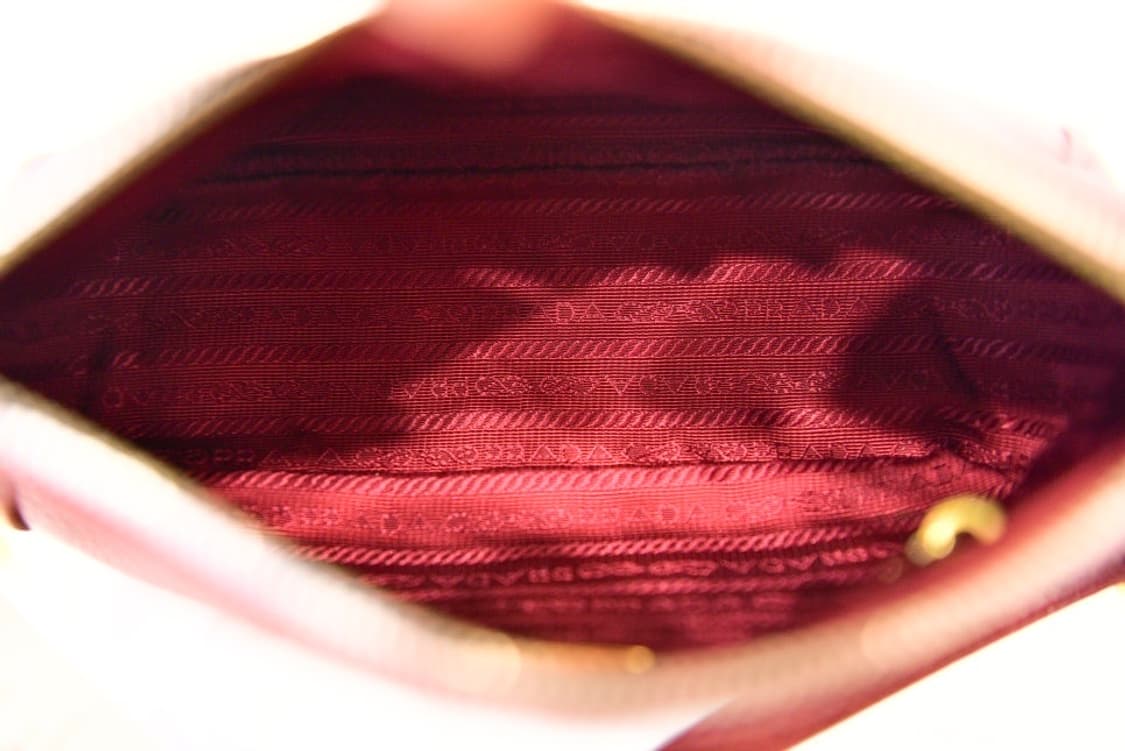 프라다 비텔로 다이노 레드 숄더백 (정품) 상품이미지10