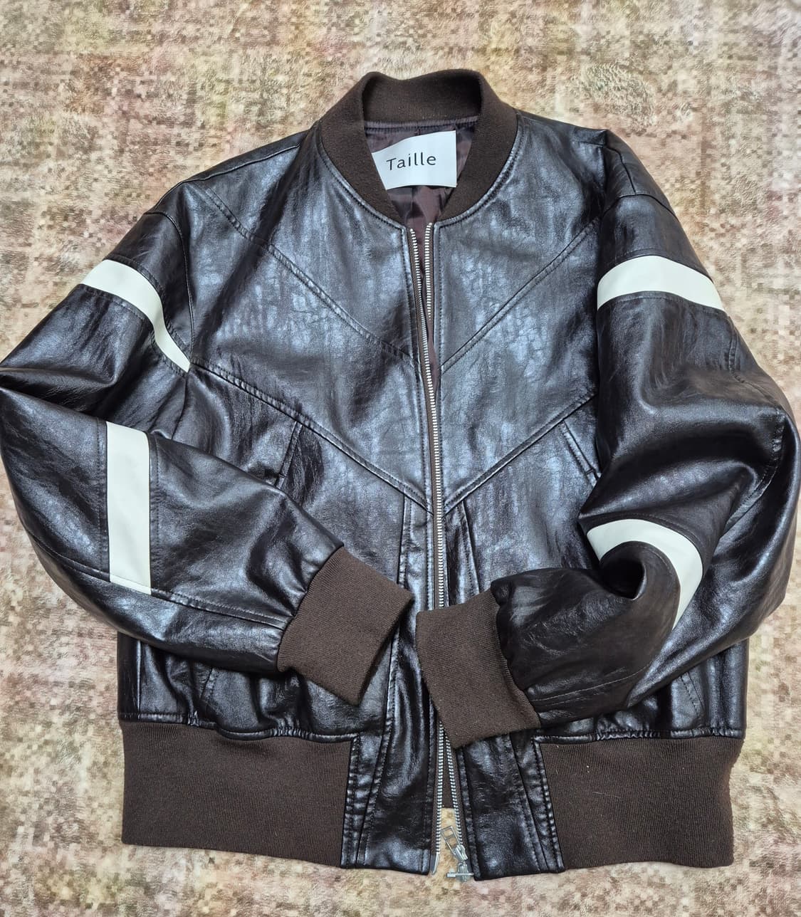 타일레 투톤 레더 블루종 브라운 상품이미지3