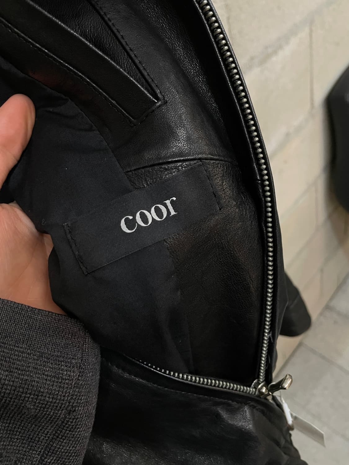 쿠어 램스킨 블루종 레더 자켓 상품이미지6