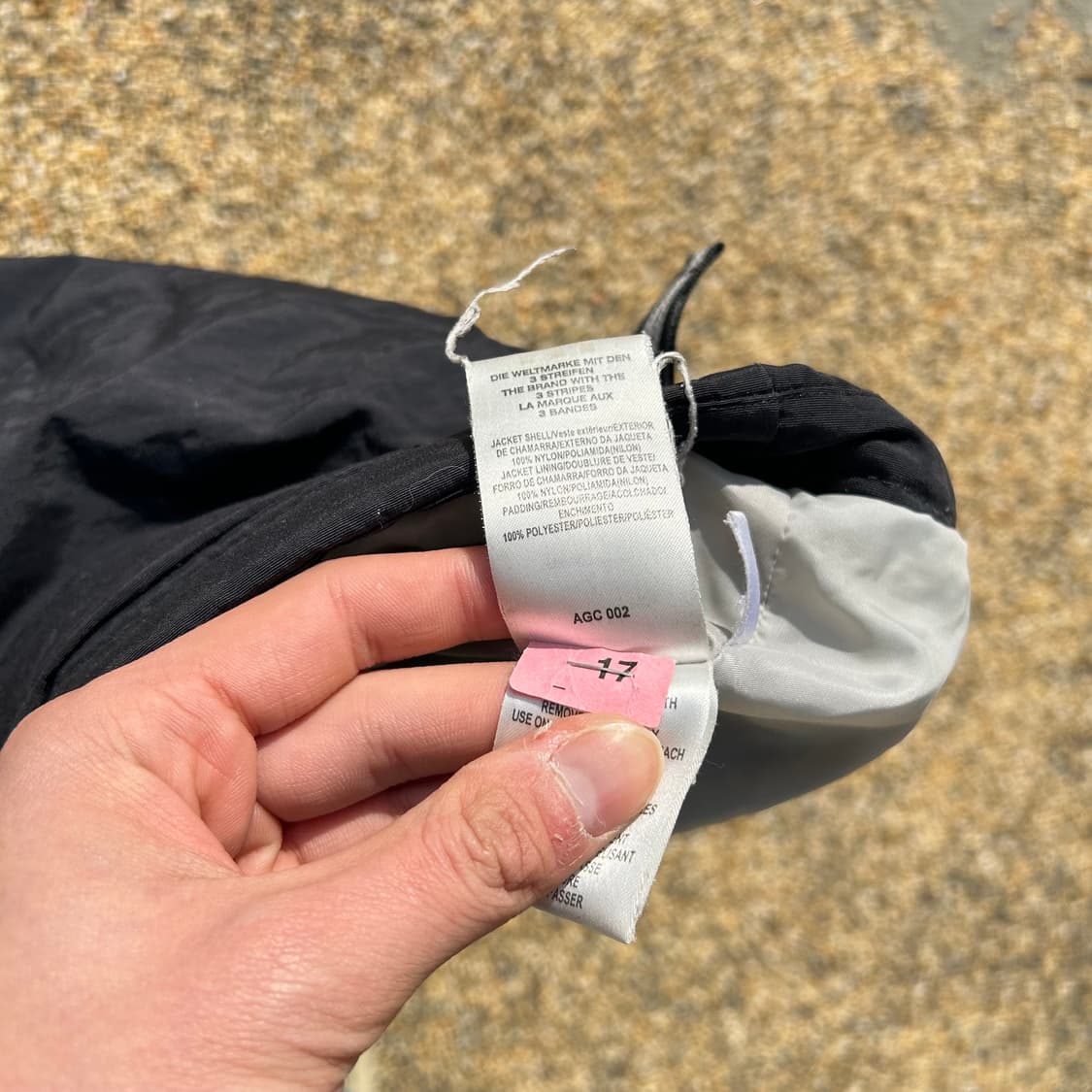 아디다스 (ADIDAS) 빅로고 후드 바람막이 패딩 상품이미지7