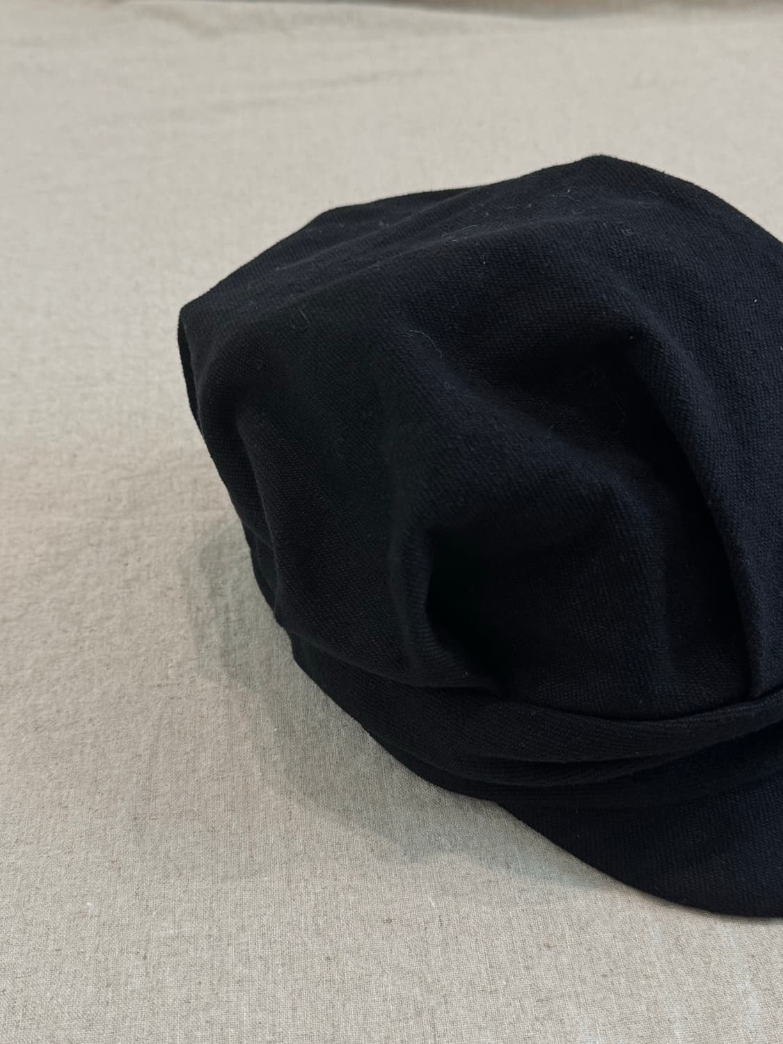 요지야마모토 24aw 개버딘 린넨 캐스킷 캡 상품이미지5