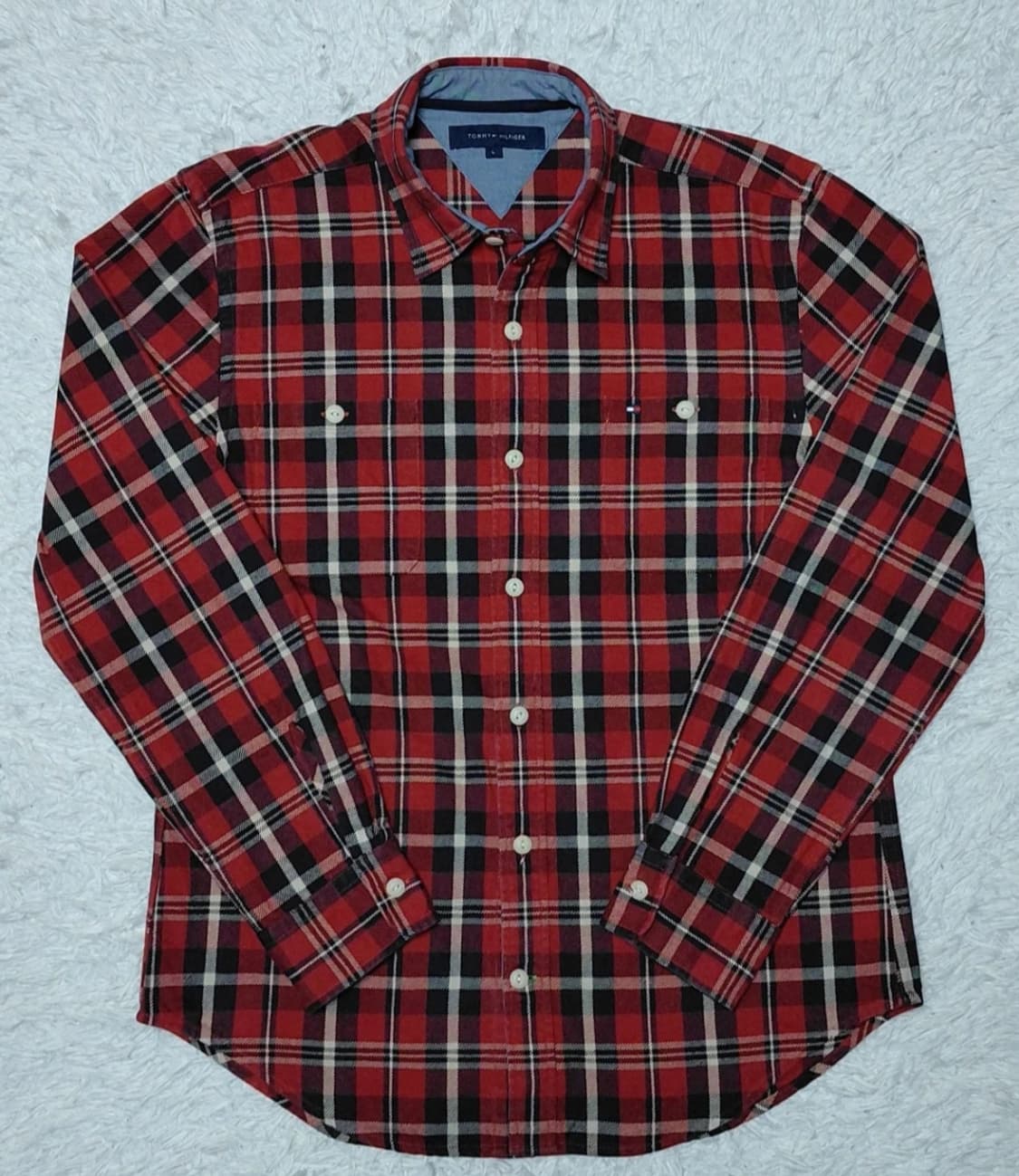 타미힐피거 남성 체크 셔츠 L 상품이미지1