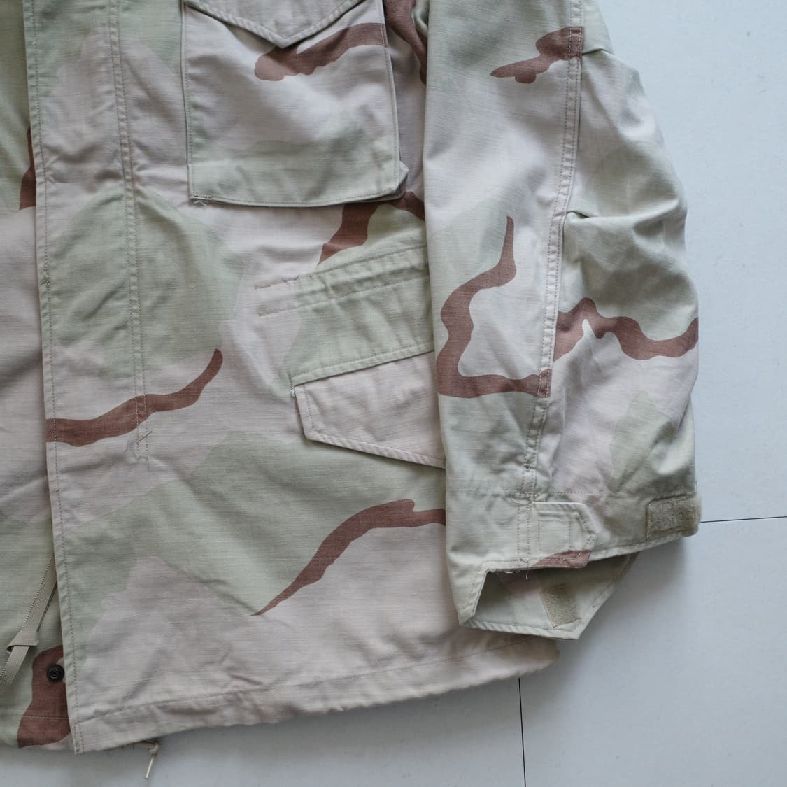 90s 미군 오리지널 군납 M65 사막 3컬러 필드자켓 M-R 상품이미지3