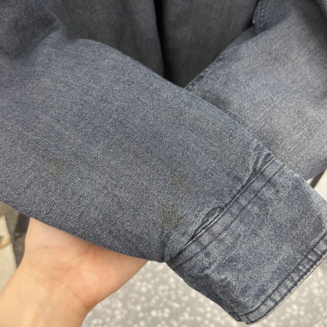 랭글러 빈티지 컨트리 레트로 누빔 데님 셔츠 자켓 110 C12597 상품이미지7