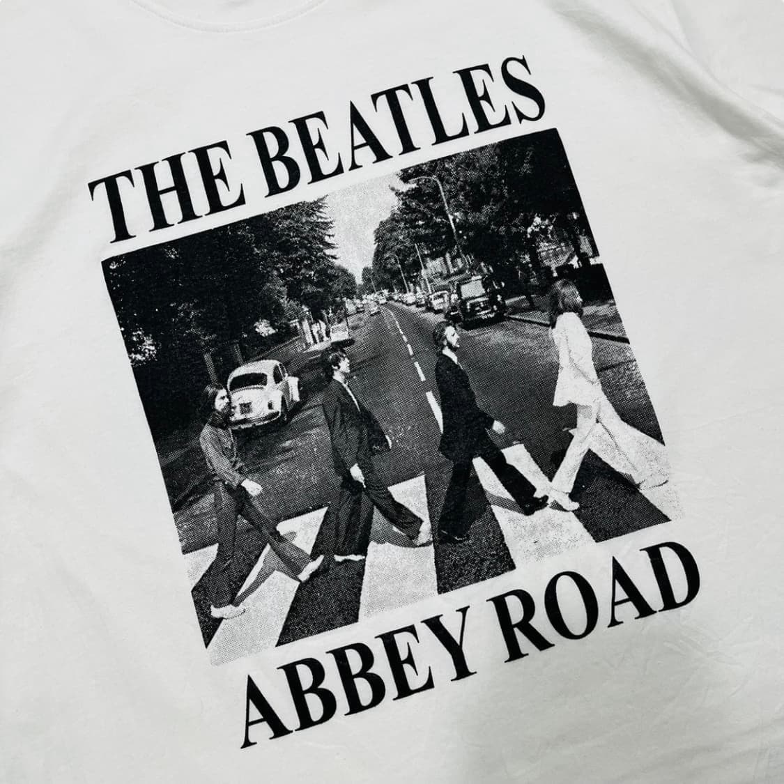 비틀즈 BROADWAY 디스코그래피 앨범 화이트 티셔츠 상품이미지2