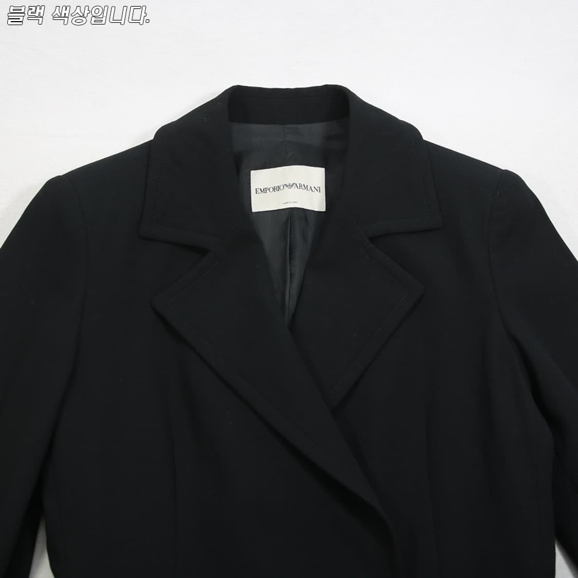 EMPORIO ARMANI 울 더블 브레스트 코트 (여성용 40) 상품이미지4