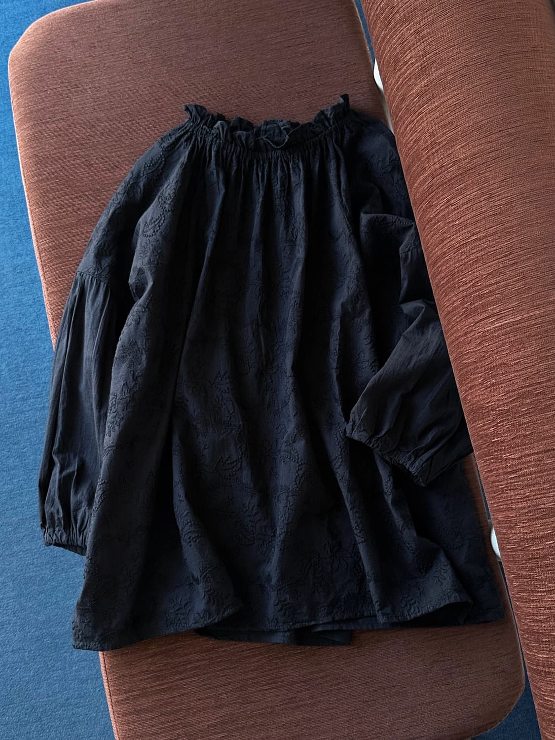 Wide silhouette High gauge cotton blouse 상품이미지1