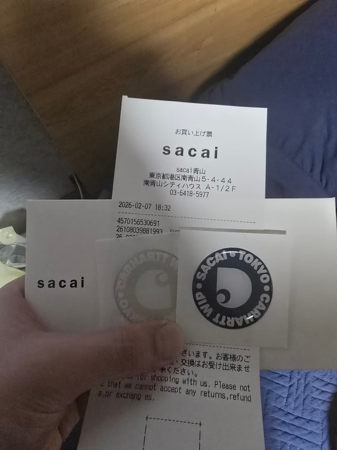 [BNWT]26ss Sacai X Carhartt coat Ivory 3 상품이미지5