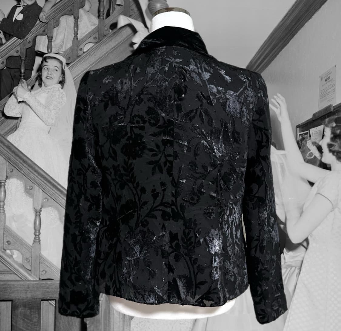 oriental mood black flower jacket 상품이미지3