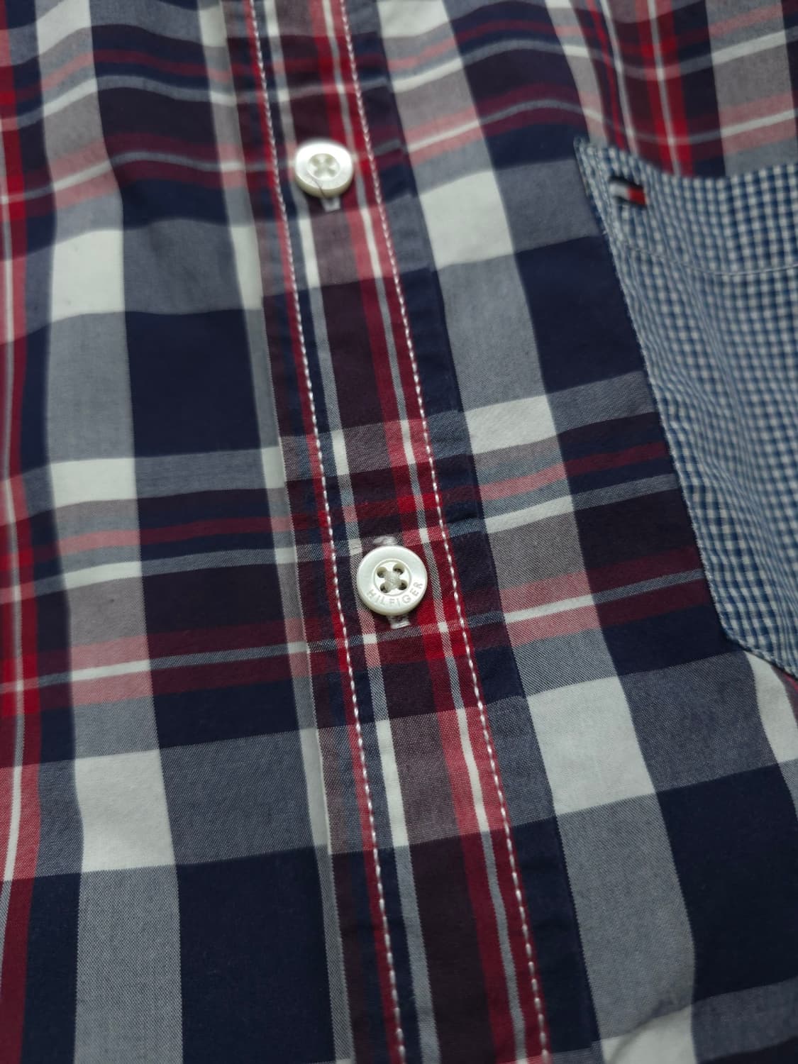 타미힐피거 남성 포켓&엘보 패치 체크 셔츠(95) 상품이미지6