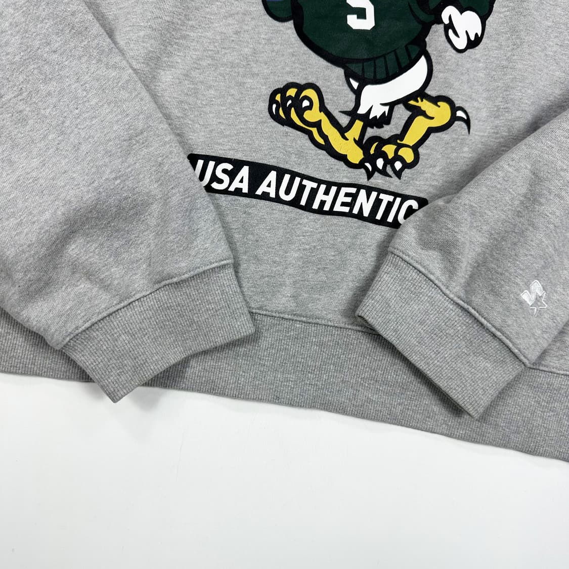 스타터 빈티지 프린팅 오버핏 맨투맨 그레이 L 상품이미지4