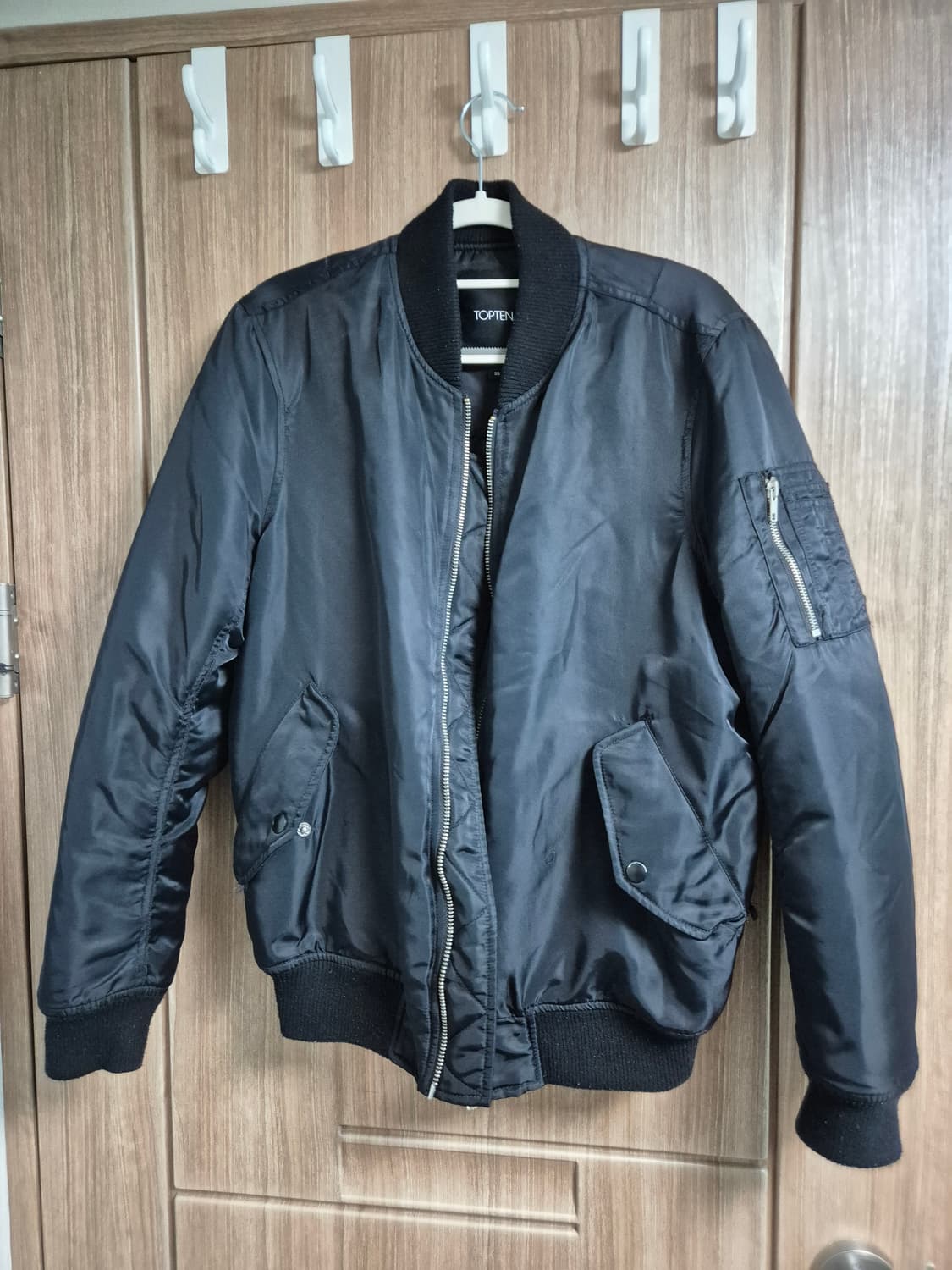 탑텐 MA-1 항공점퍼 블랙 XS(85) 상품이미지3