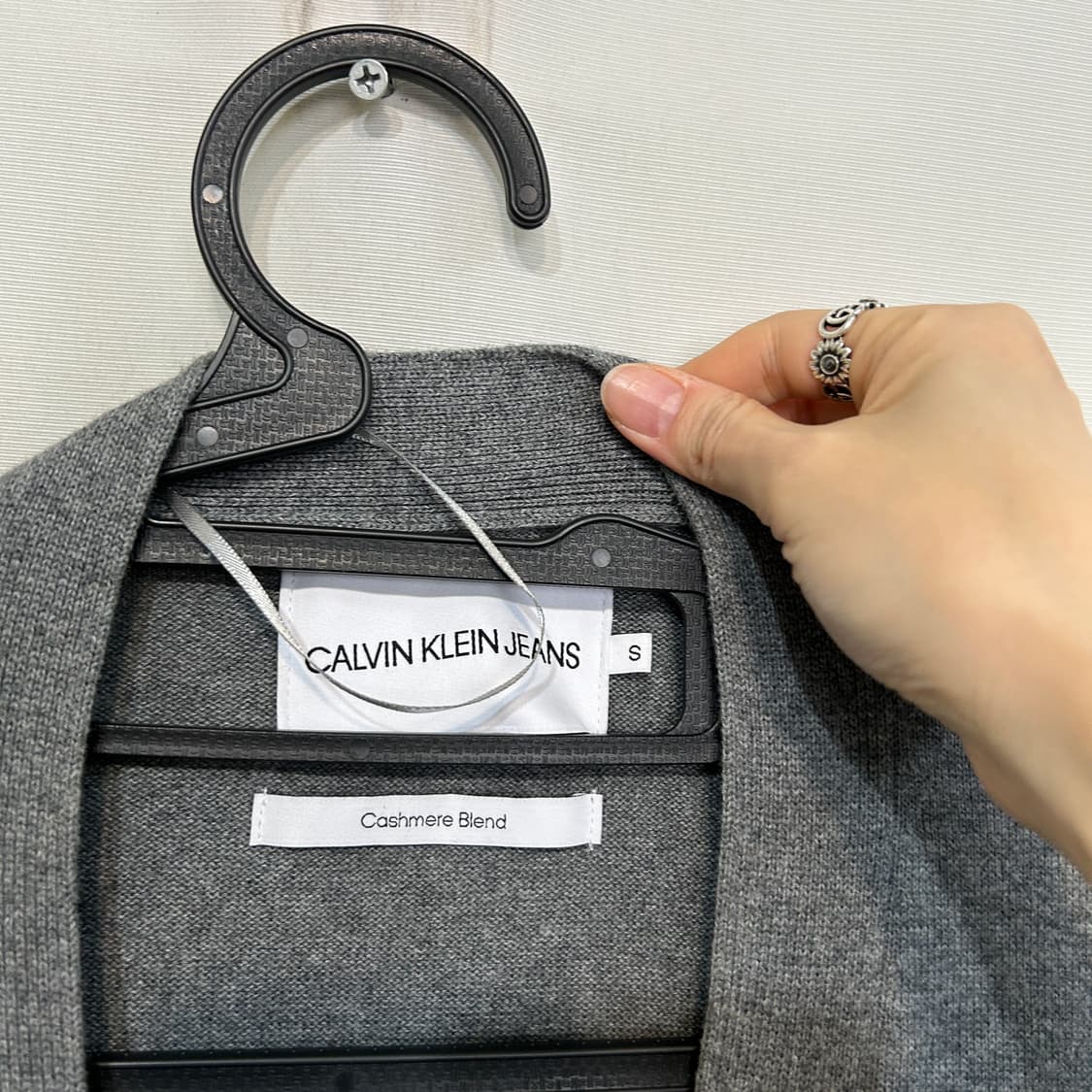 CK 캘빈클라인 캐시미어 가디건 S 상품이미지2