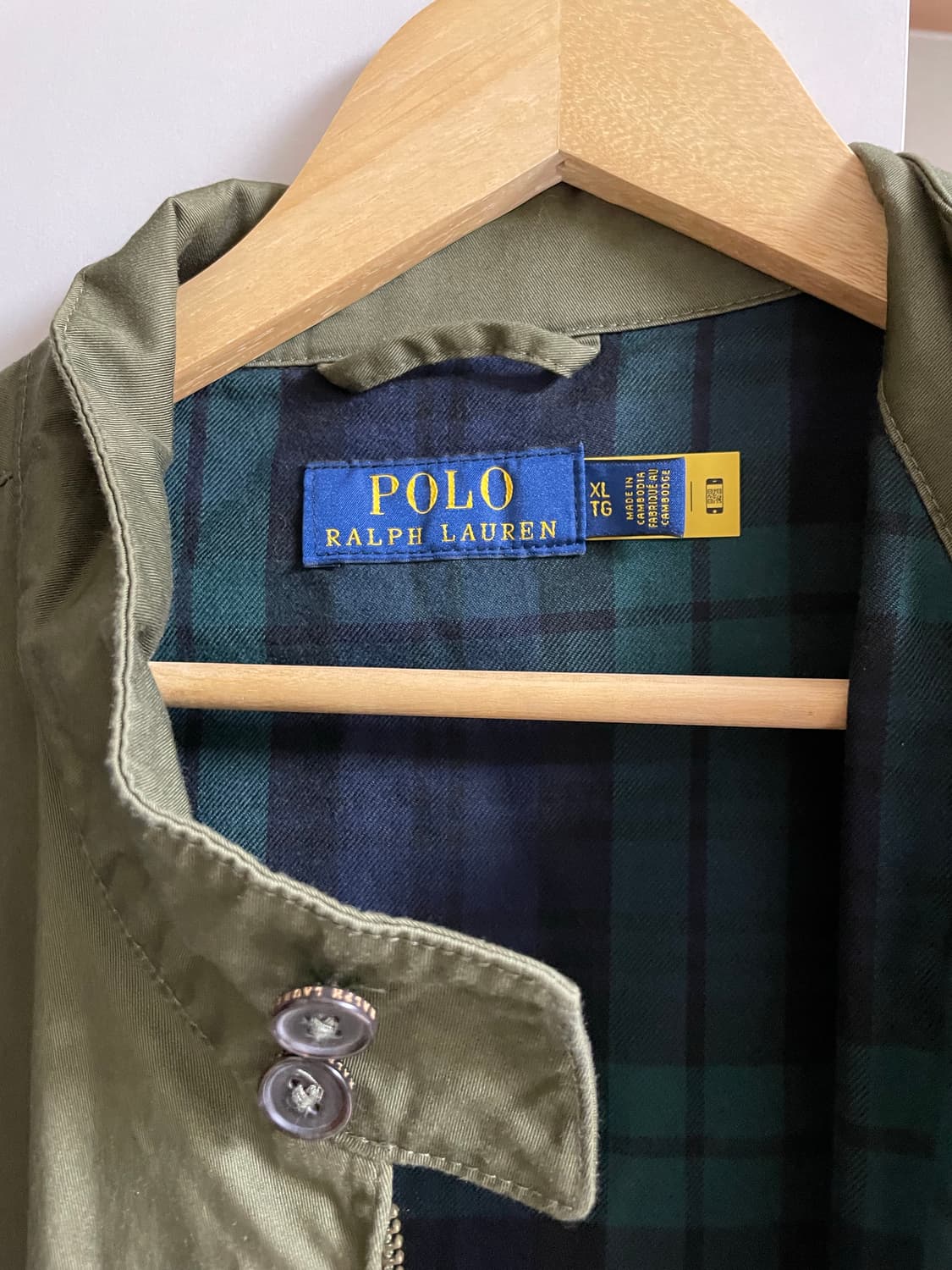 폴로 랄프로렌 카키 해링턴 자켓XL(QR정품) 상품이미지2
