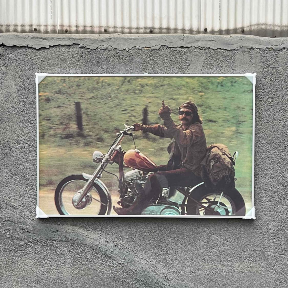 이지라이더 영화 오토바이 빈티지 포스터 (액자포함) 데니스 호퍼 상품이미지2
