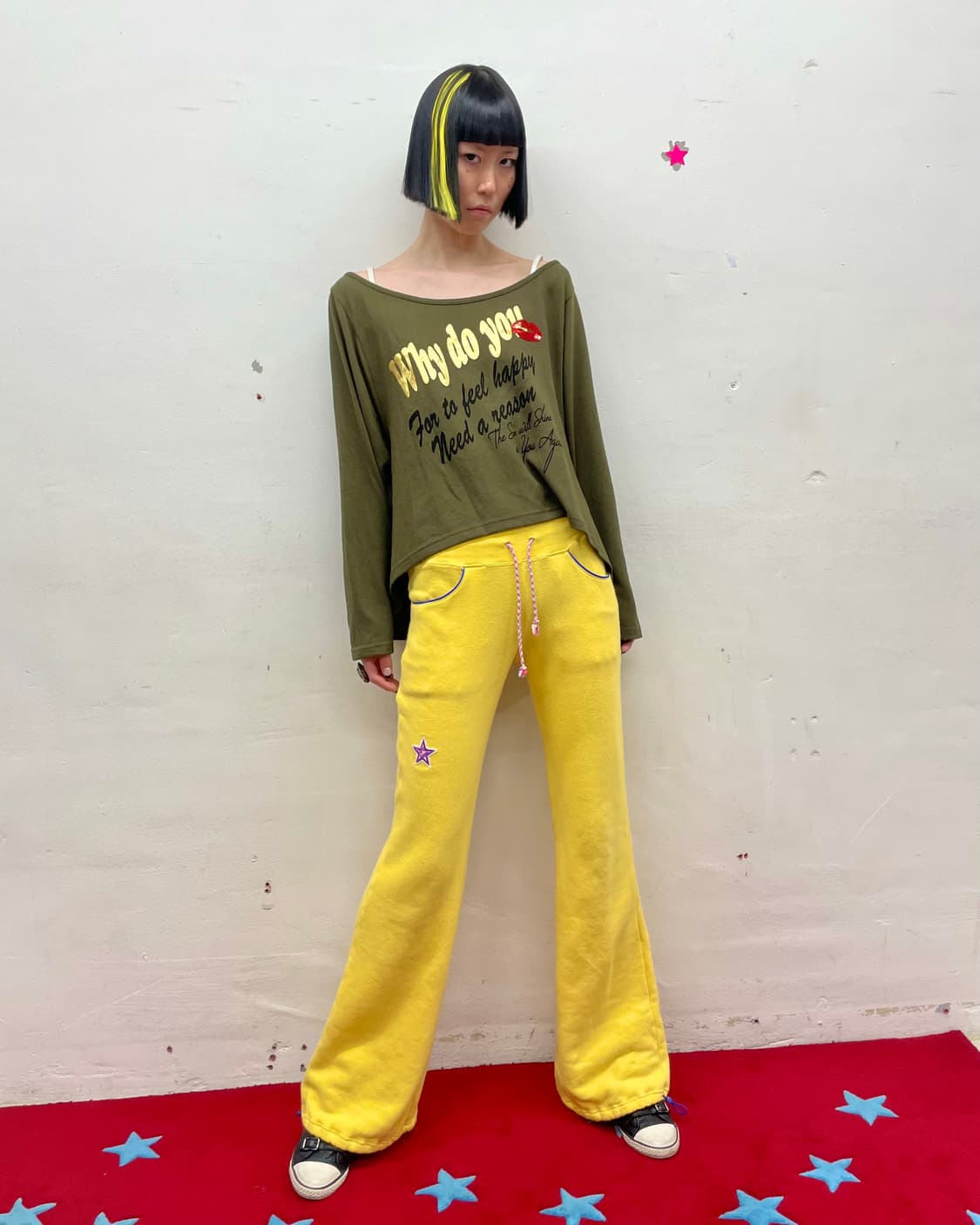 Y Do You Lip Spank Khaki Long Sleeve  상품이미지5