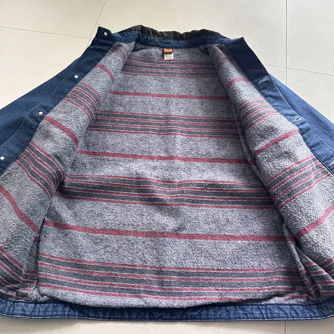 80s [40] 빈티지 빅벤 Big Ben 데님 초어 자켓 (USA산) 상품이미지6