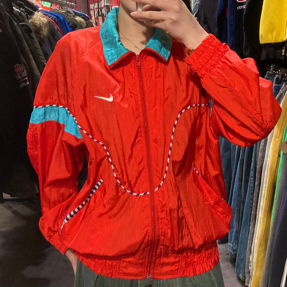 [IM]나이키 바람막이 레드 상품이미지3