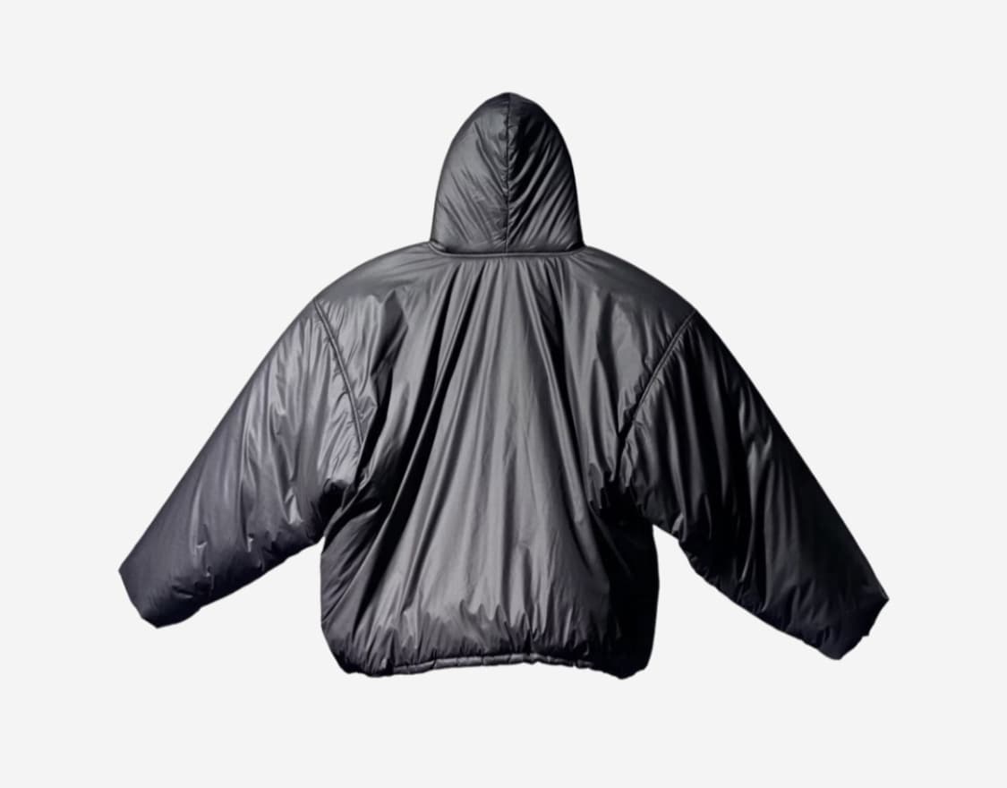 [M] 새상품) 이지 갭 발렌시아가 푸퍼 패딩 파카 블랙 상품이미지2