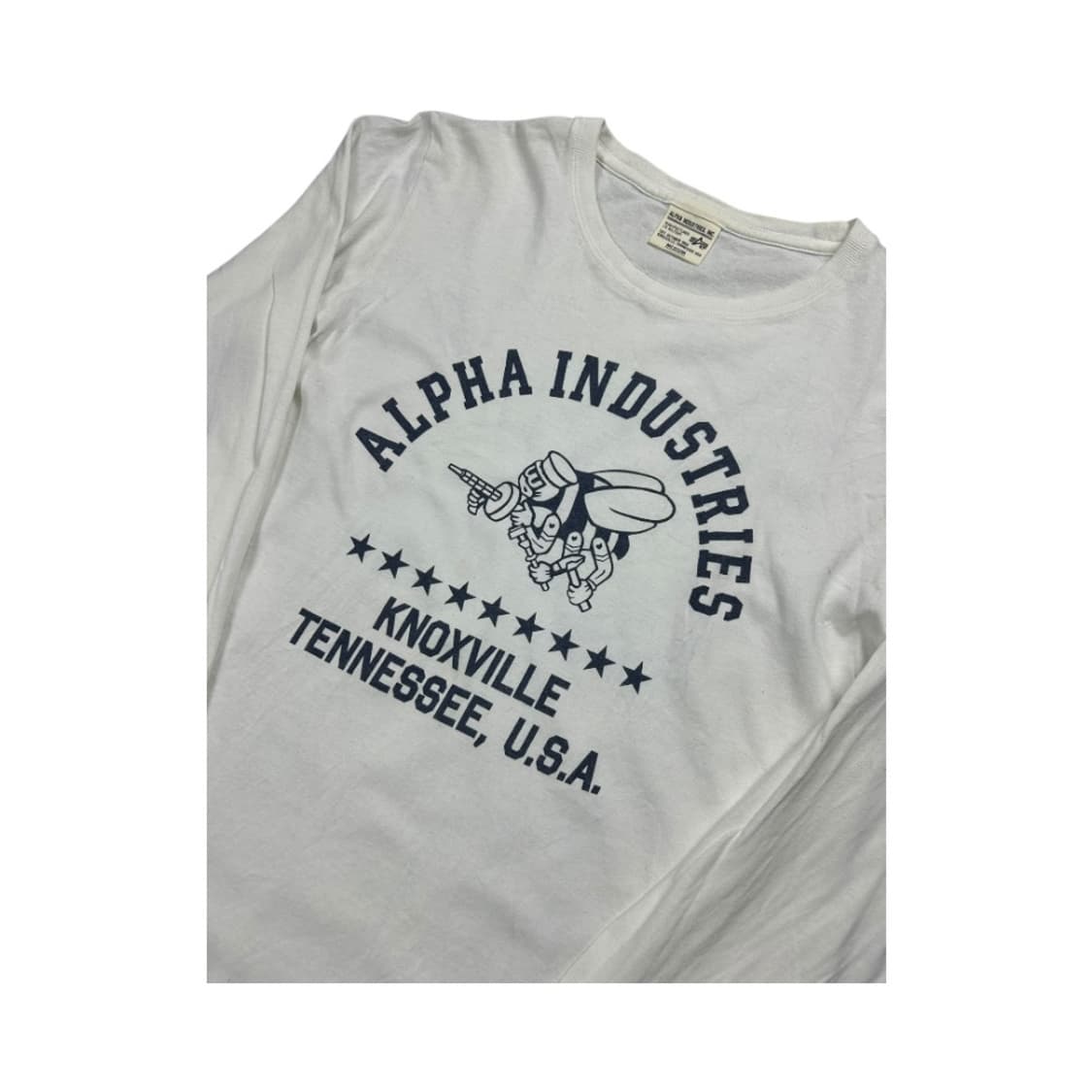 M) 알파인더스트리 USA 프린트 긴팔 티셔츠 T-103 상품이미지4