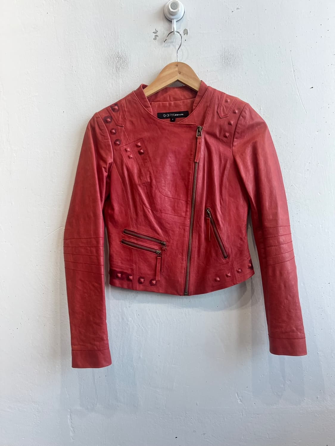 GGPX 양가죽 락 스터드 레더자켓 우먼즈 상품이미지1