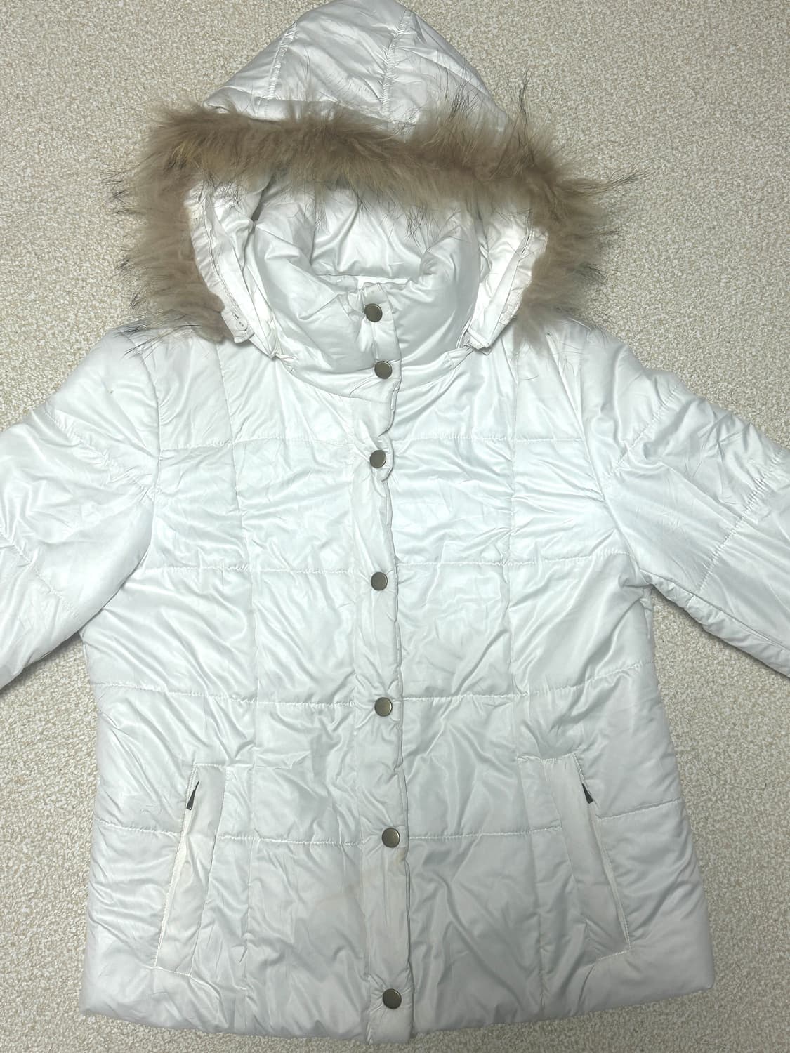 빈티지 화이트 패딩 상품이미지1