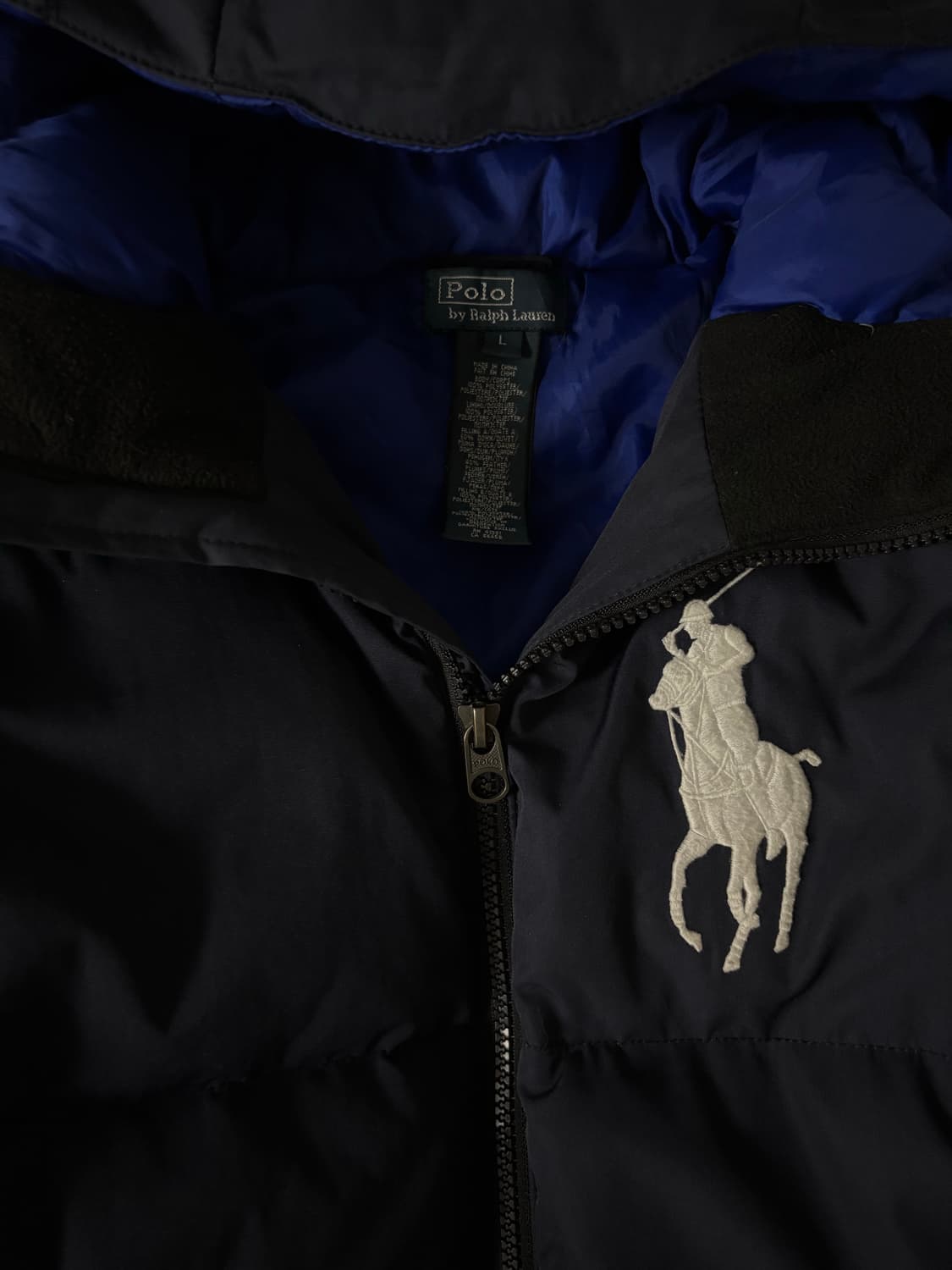 폴로 빅포니 패딩 네이비 S 상품이미지3