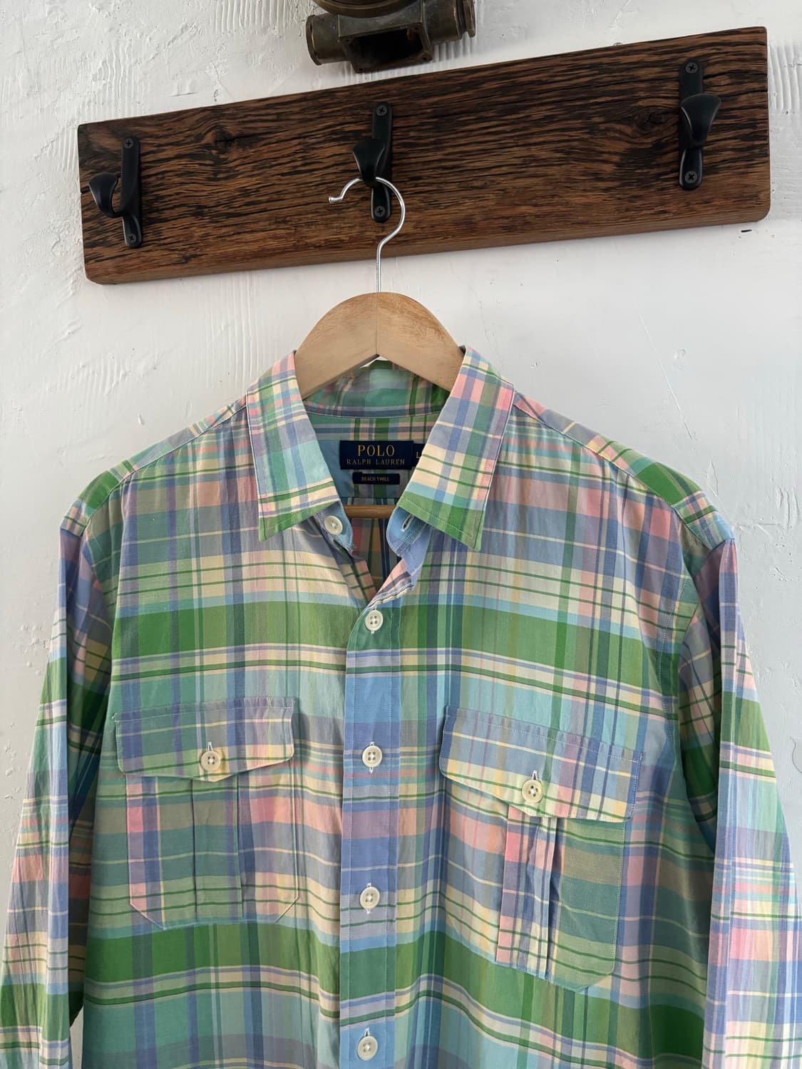 Polo 폴로 랄프로렌 신형 멀티컬러 포켓 체크 셔츠 상품이미지4