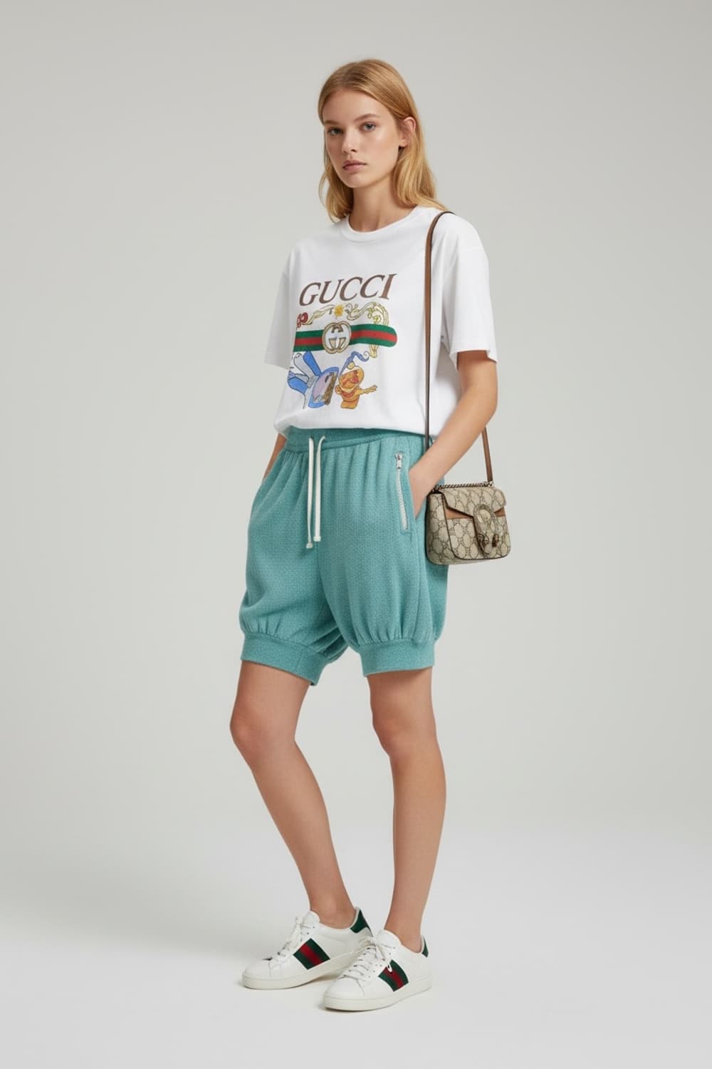 S/ 구찌 테리 밴딩 숏팬츠 상품이미지2