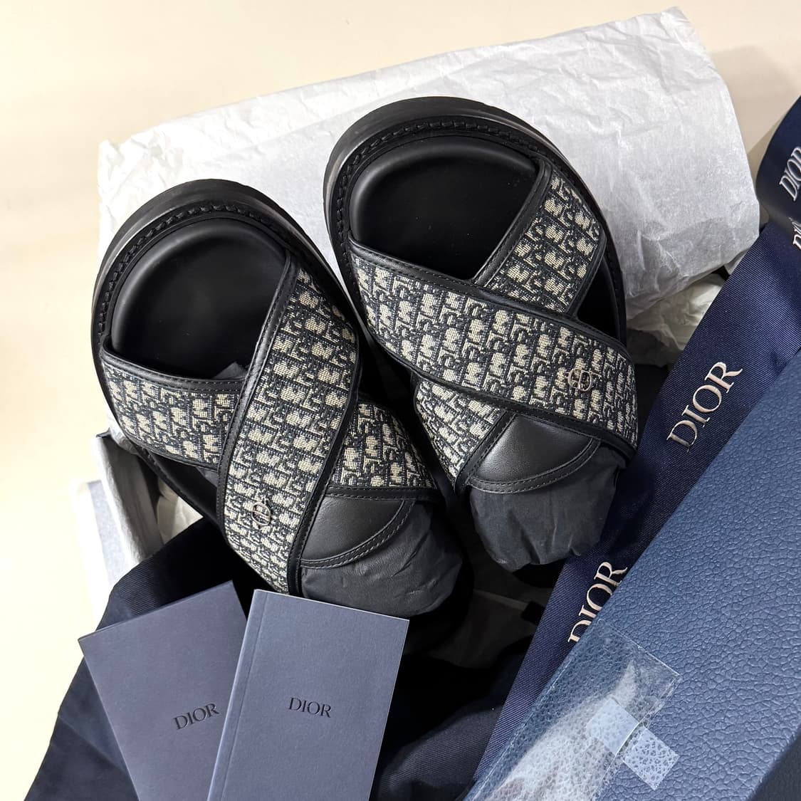 [백화점판/42]디올 오블리크 아쿠아 슬리퍼 상품이미지2