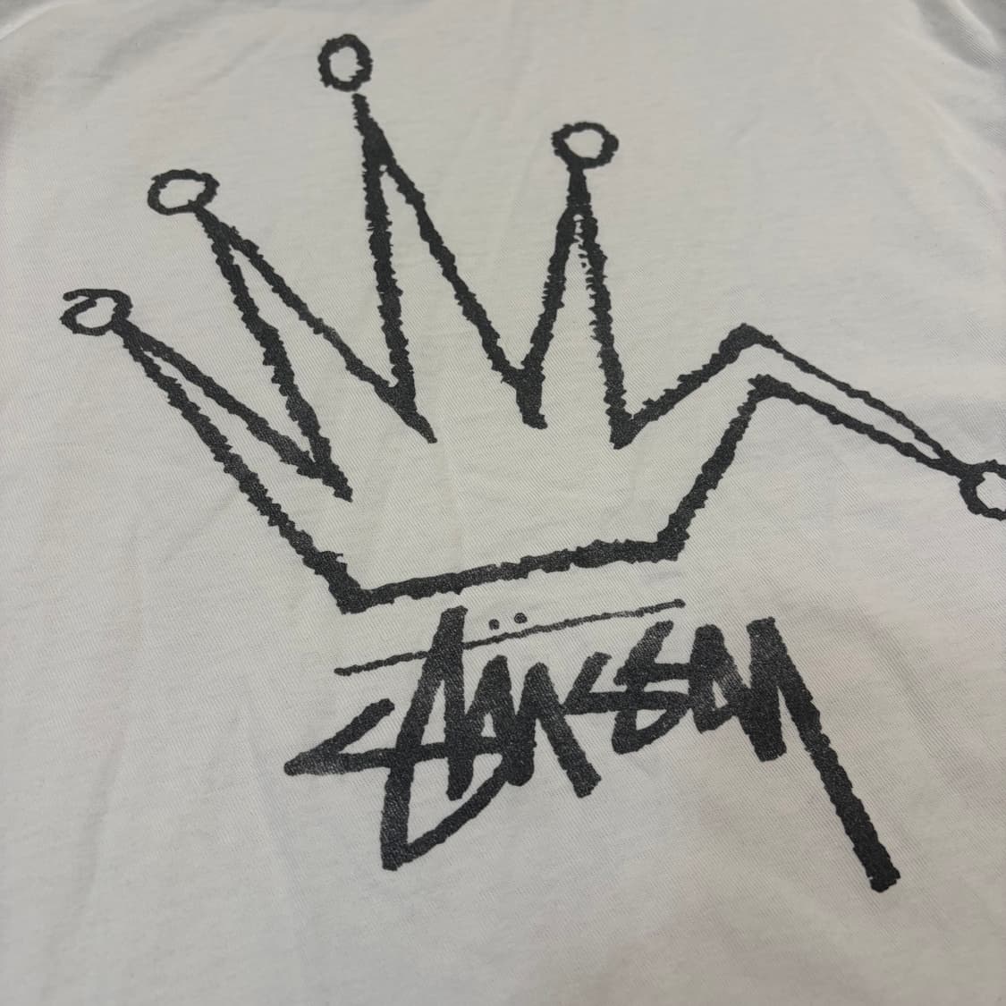 stussy 스투시 브로큰 크라운 반팔 티셔츠 XL 상품이미지7