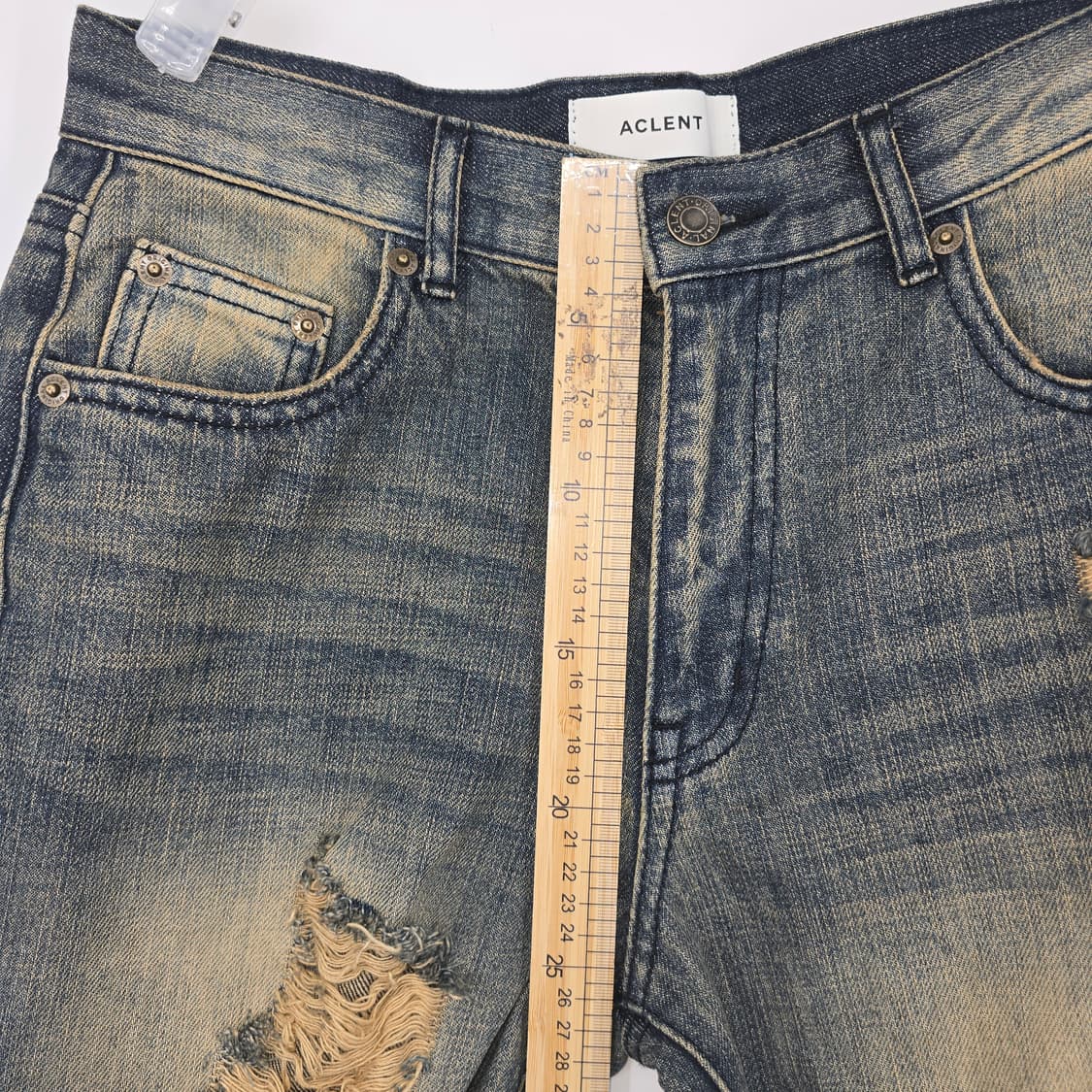 ACLENT 부츠컷 데님 팬츠 라이트블루 S 상품이미지5