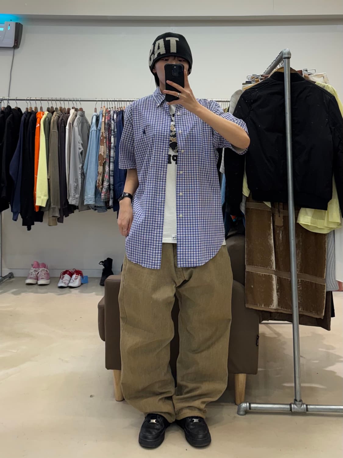 폴로 랄프로렌 체크 반팔 셔츠 상품이미지6