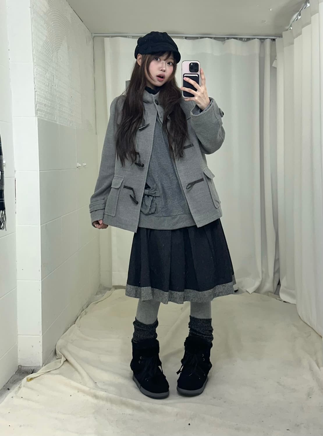 그레이 너드 니혼진 모리걸 떡코 코디세트 상품이미지1