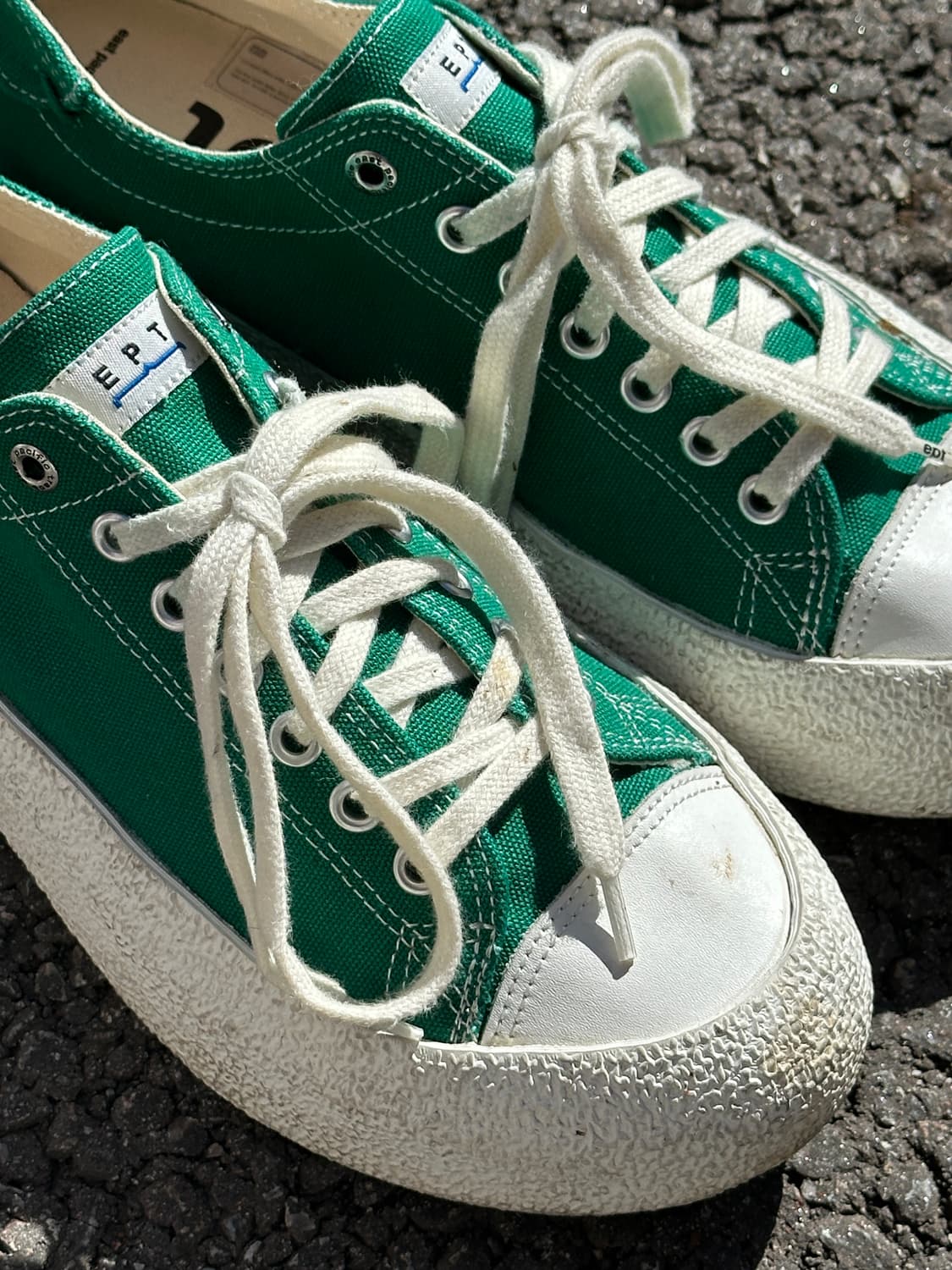 [260] EPT DIVE 캔버스 스니커즈 그린 로우탑 스케이트 슈즈 상품이미지6