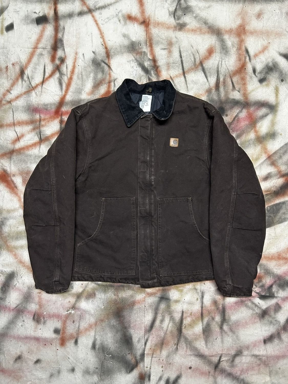 칼하트 J02 액티브 캔버스 자켓 다크브라운 상품이미지1