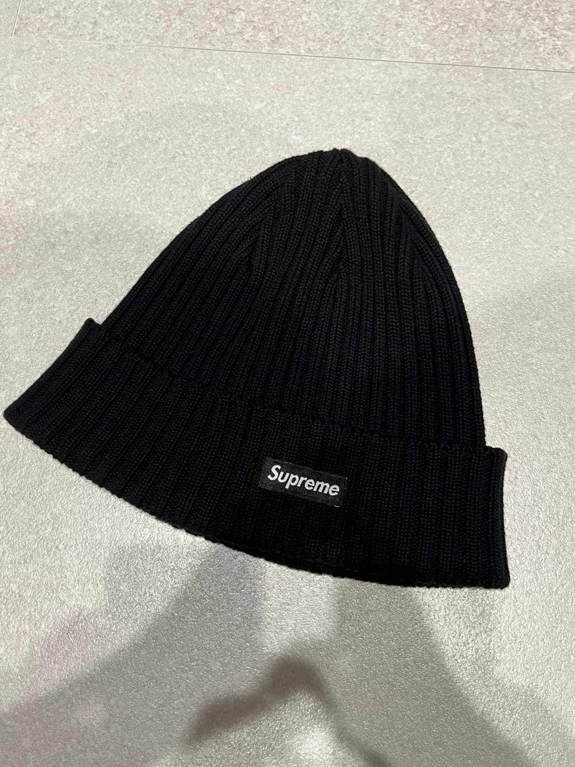 25ss 슈프림 오버다이드 비니 블랙 상품이미지1