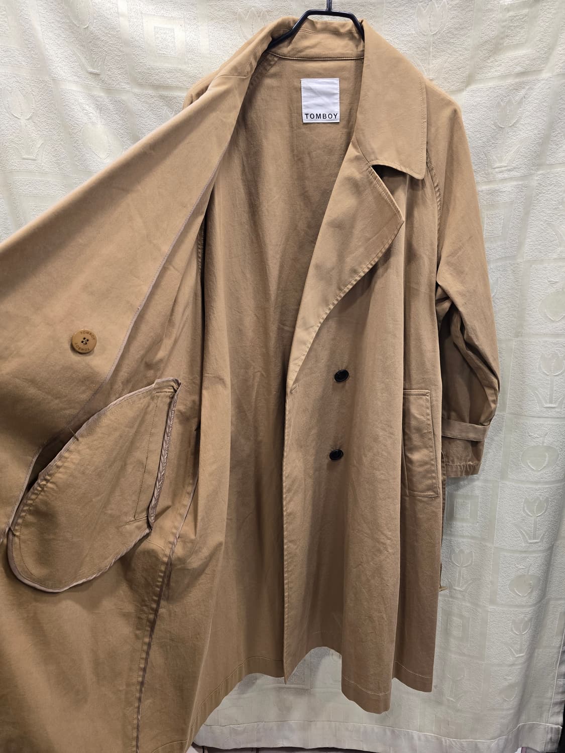 톰보이 TOMBOY 베이지 트렌치 코트 프리사이즈 상품이미지8