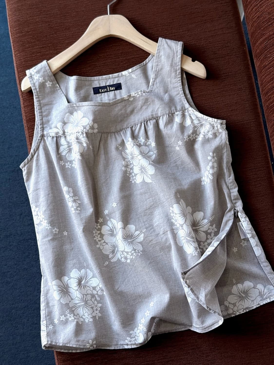 Design pattern cotton sleeveless top 상품이미지2