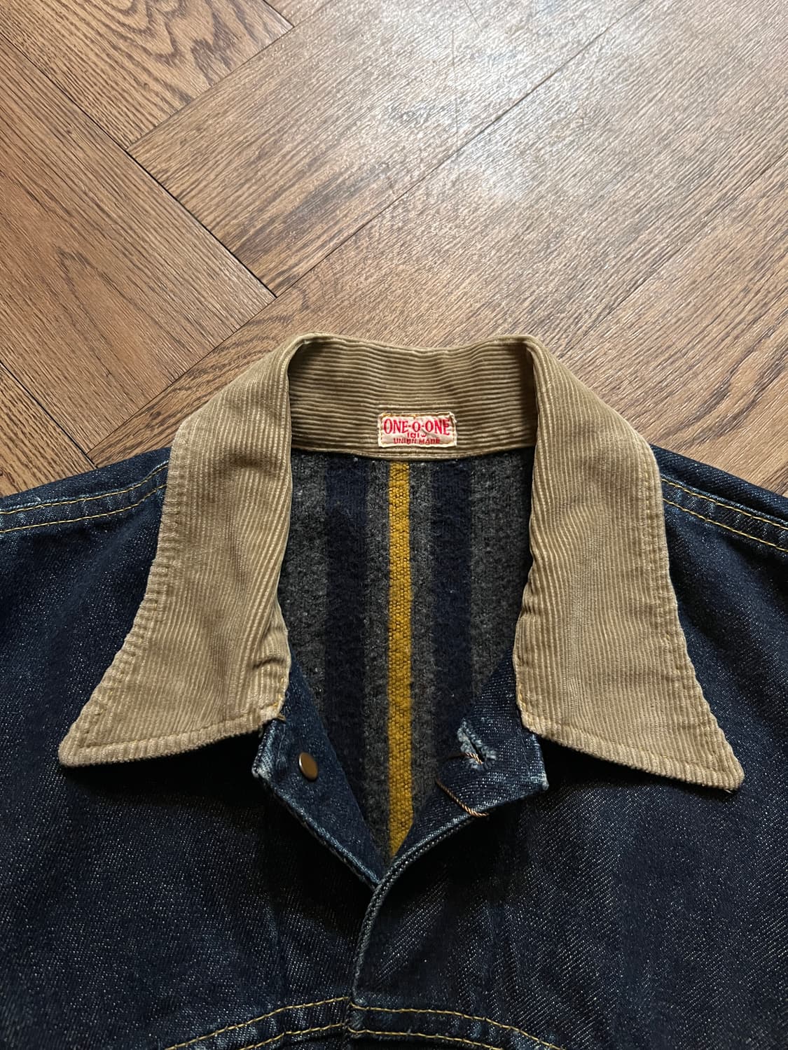 [S]90's 101w 유니온메이드 블랭킷 라이닝 데님 트러커 자켓 상품이미지2