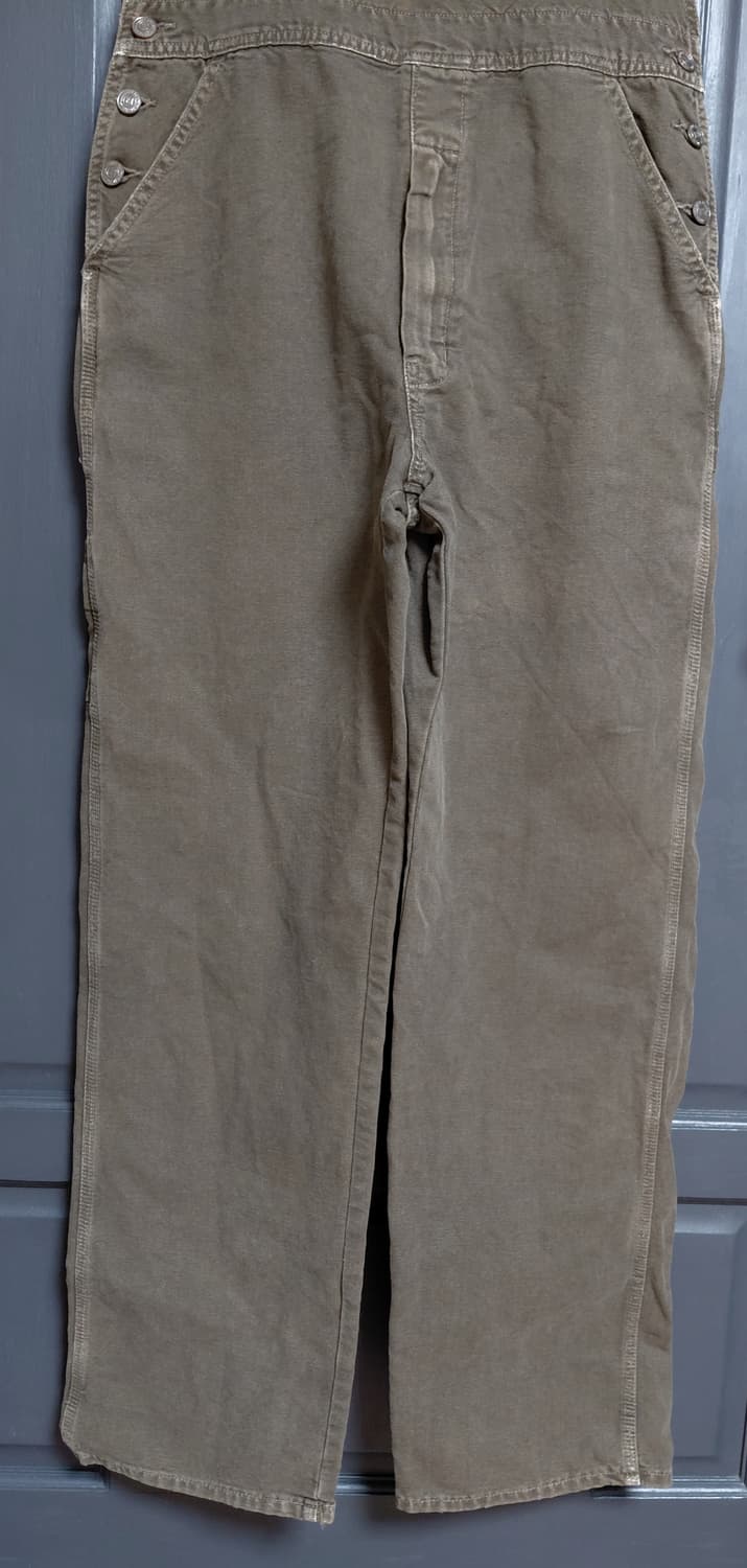 World Workers 월드워커스 카키 멜빵바지 상품이미지4