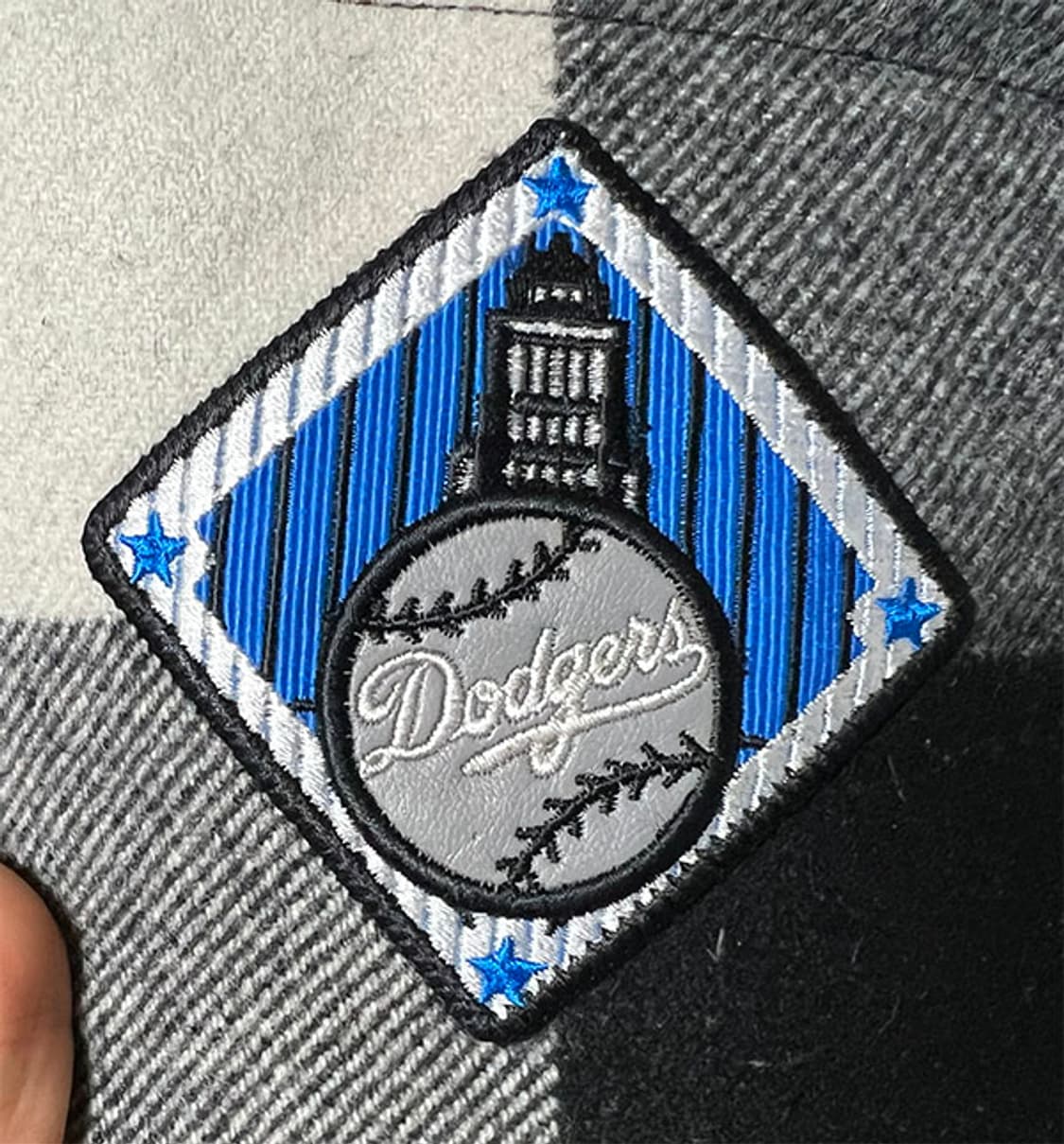 MLB 엠엘비 남자 패딩조끼 웰론 체크 캐주얼 L 100 상품이미지5