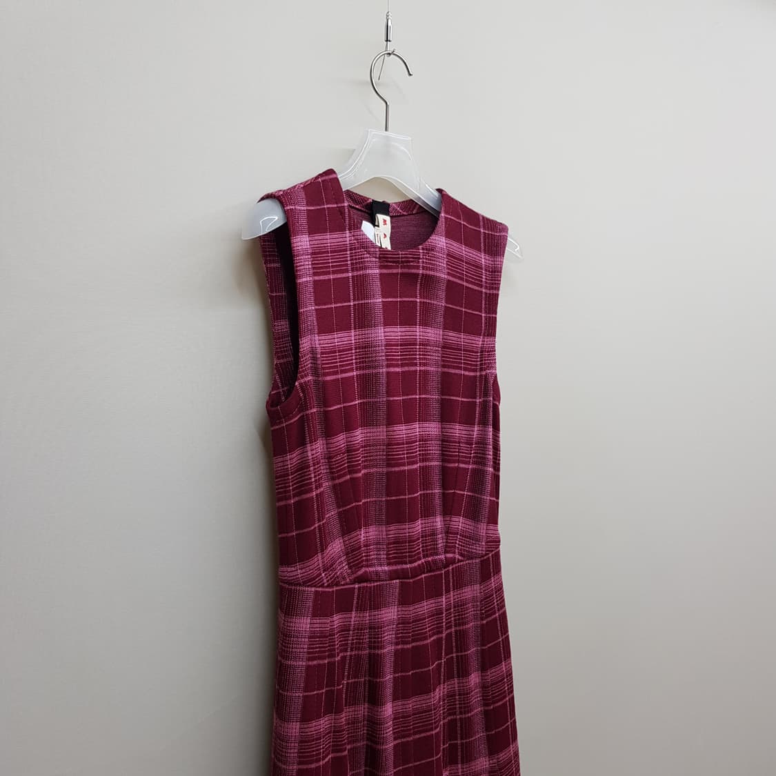 마르니 MARNI  체크 슬리브리스 플레어 원피스 38사이즈 상품이미지4