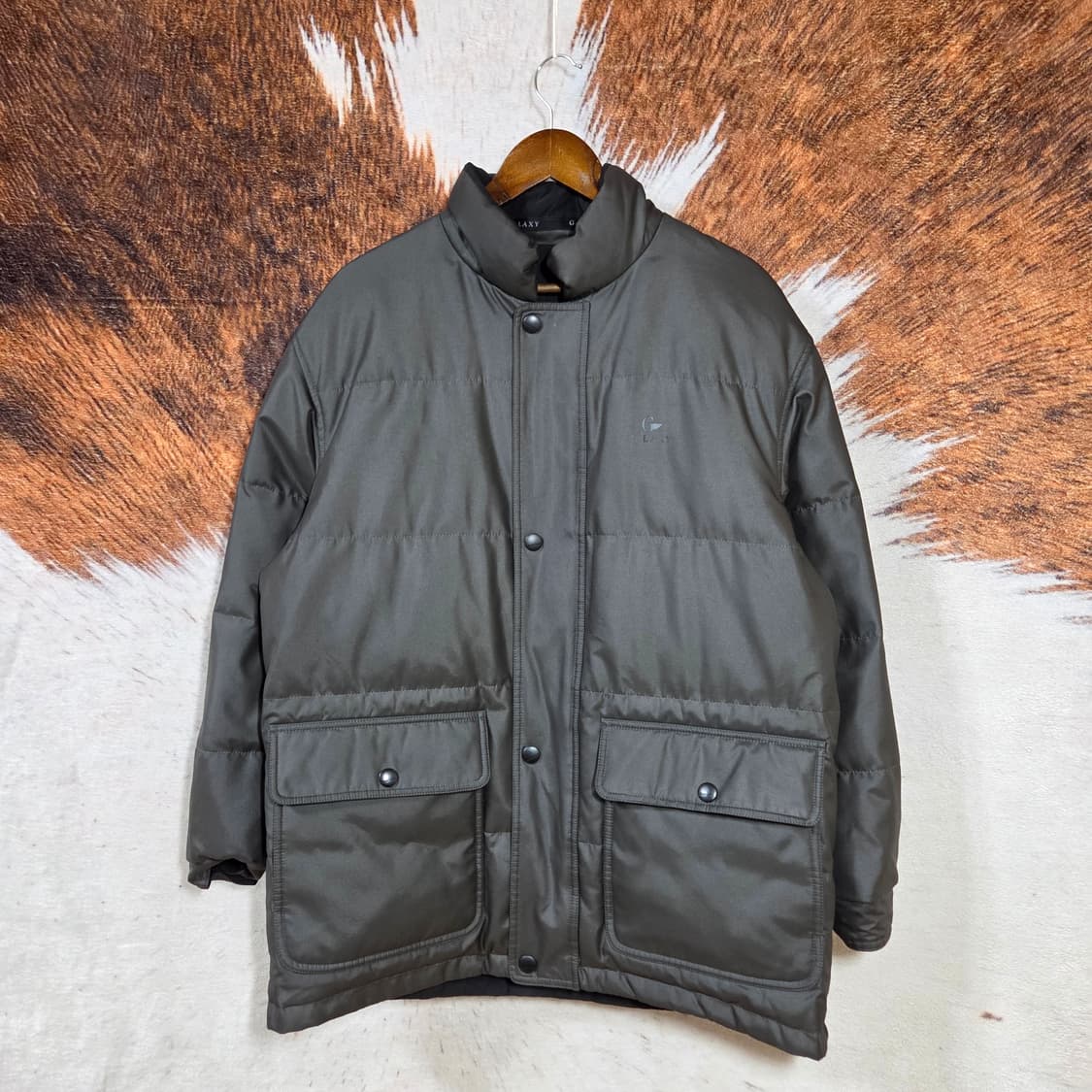 갤럭시 리버시블 블랙 구스다운 패딩 점퍼 상품이미지1