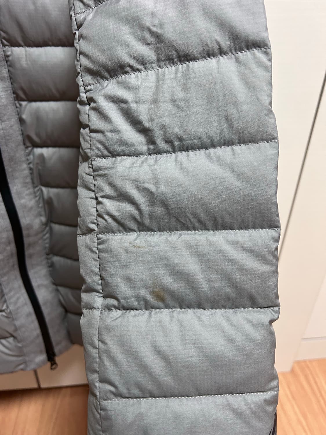 나이키 그레이 후드 여성 패딩 S 상품이미지5