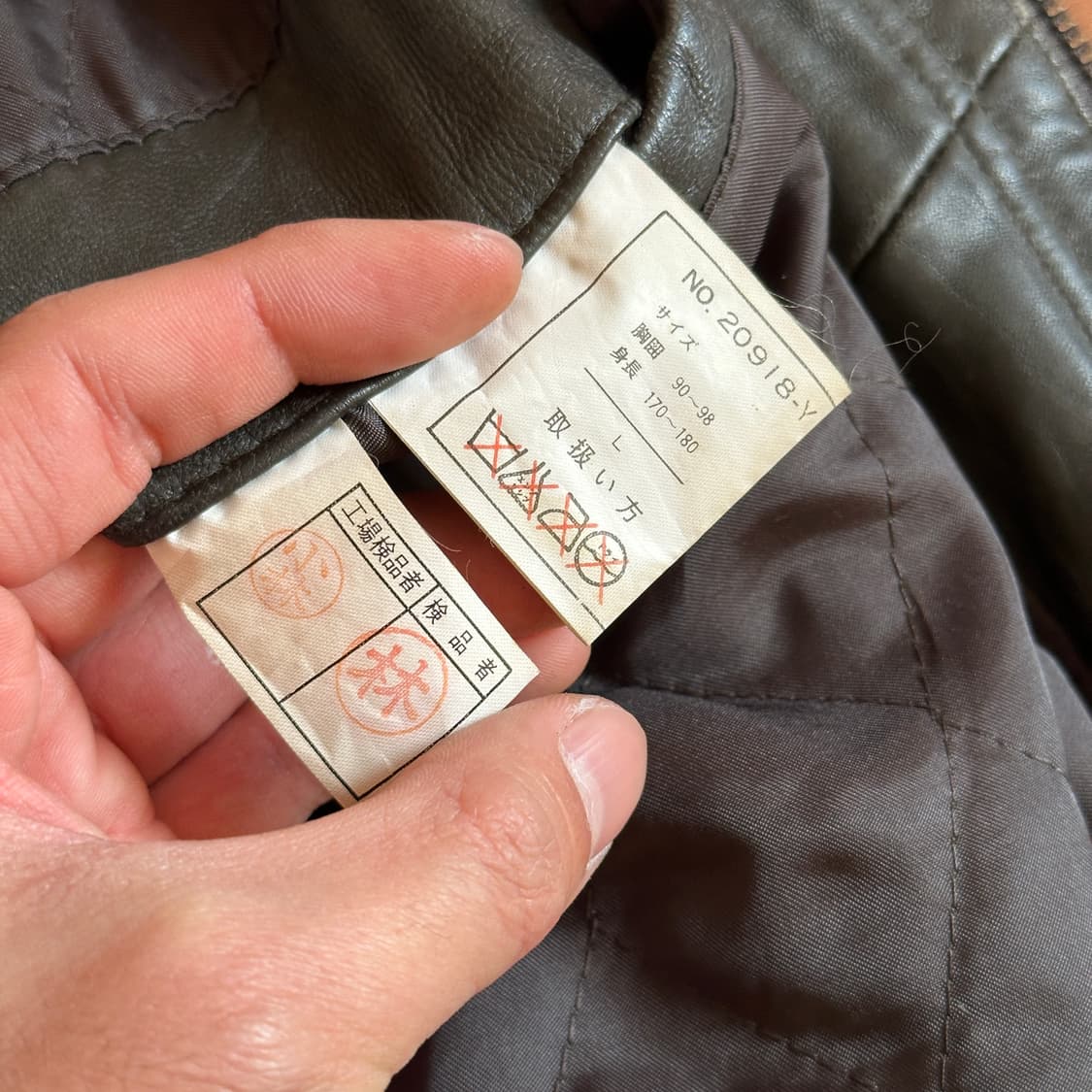 90’s Durante sheep skin leather jacket 상품이미지9